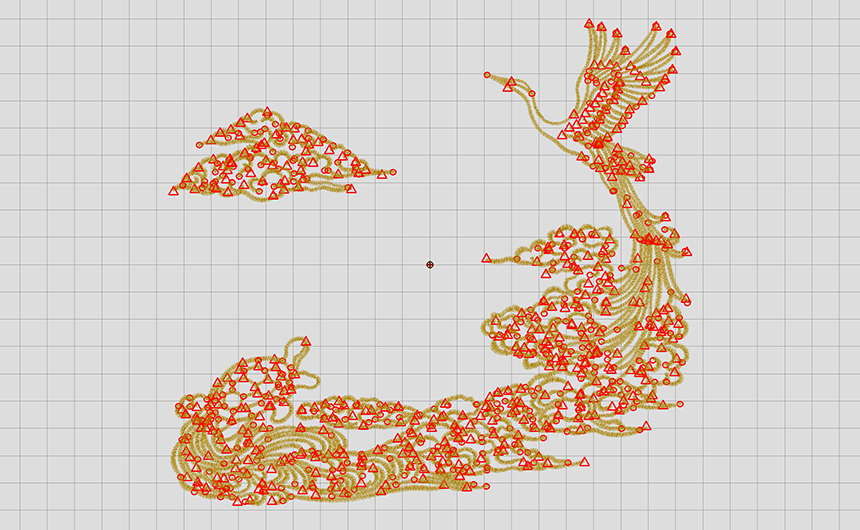 刺繍データ　糸切り