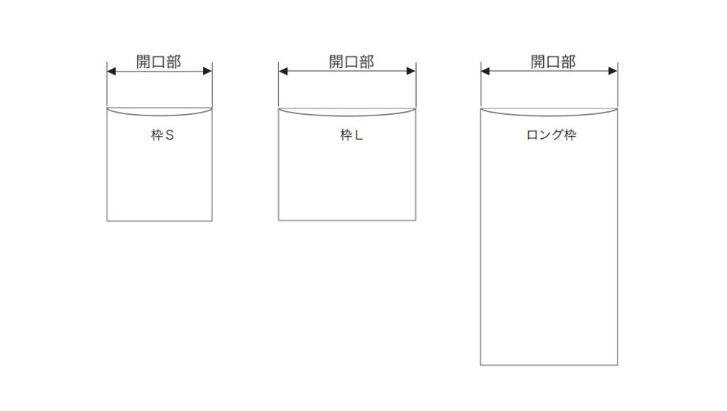 HappyJapan　ワンポイント枠　ポケット開口部